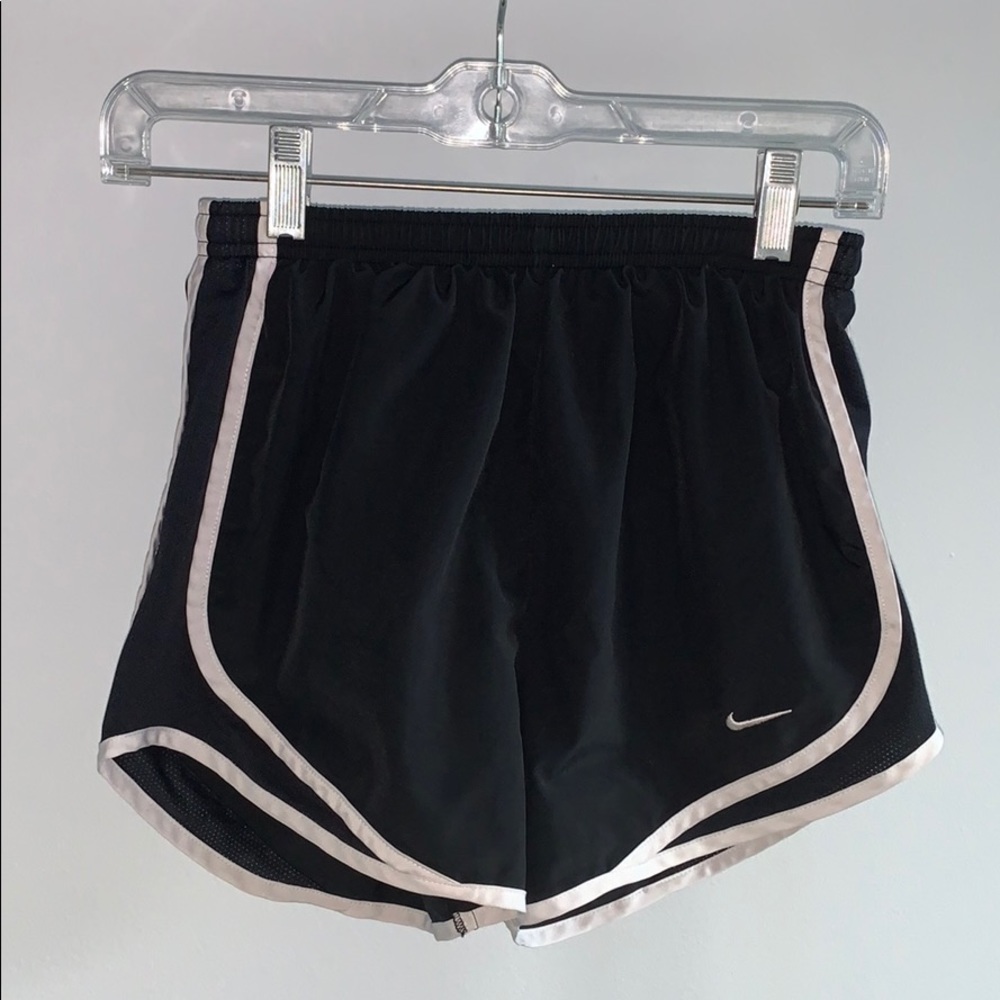 black (white rimmed) NIKE shorts